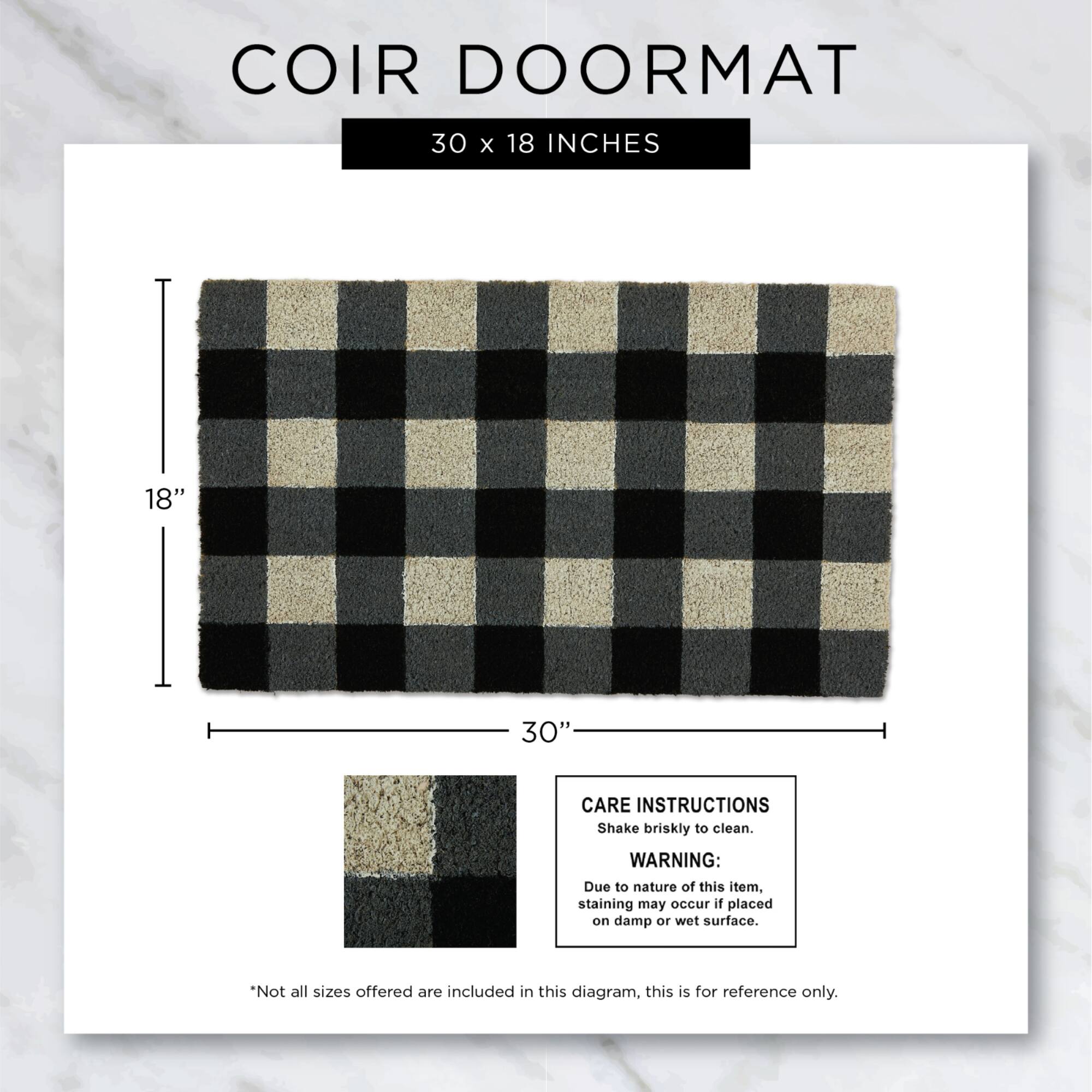 Rusty Orange Welcome Doormat